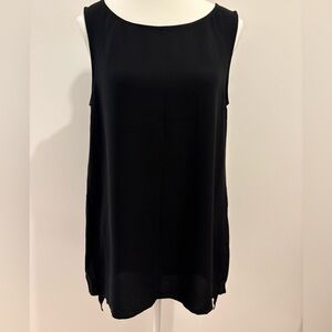 Eileen Fisher Black Sleeveless Blouse